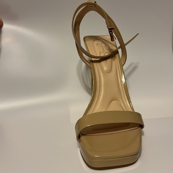 Jessica Simpson Adonia Two-Piece Platform Dress Sandals Beige Size 9.5 - Picture 6 of 6